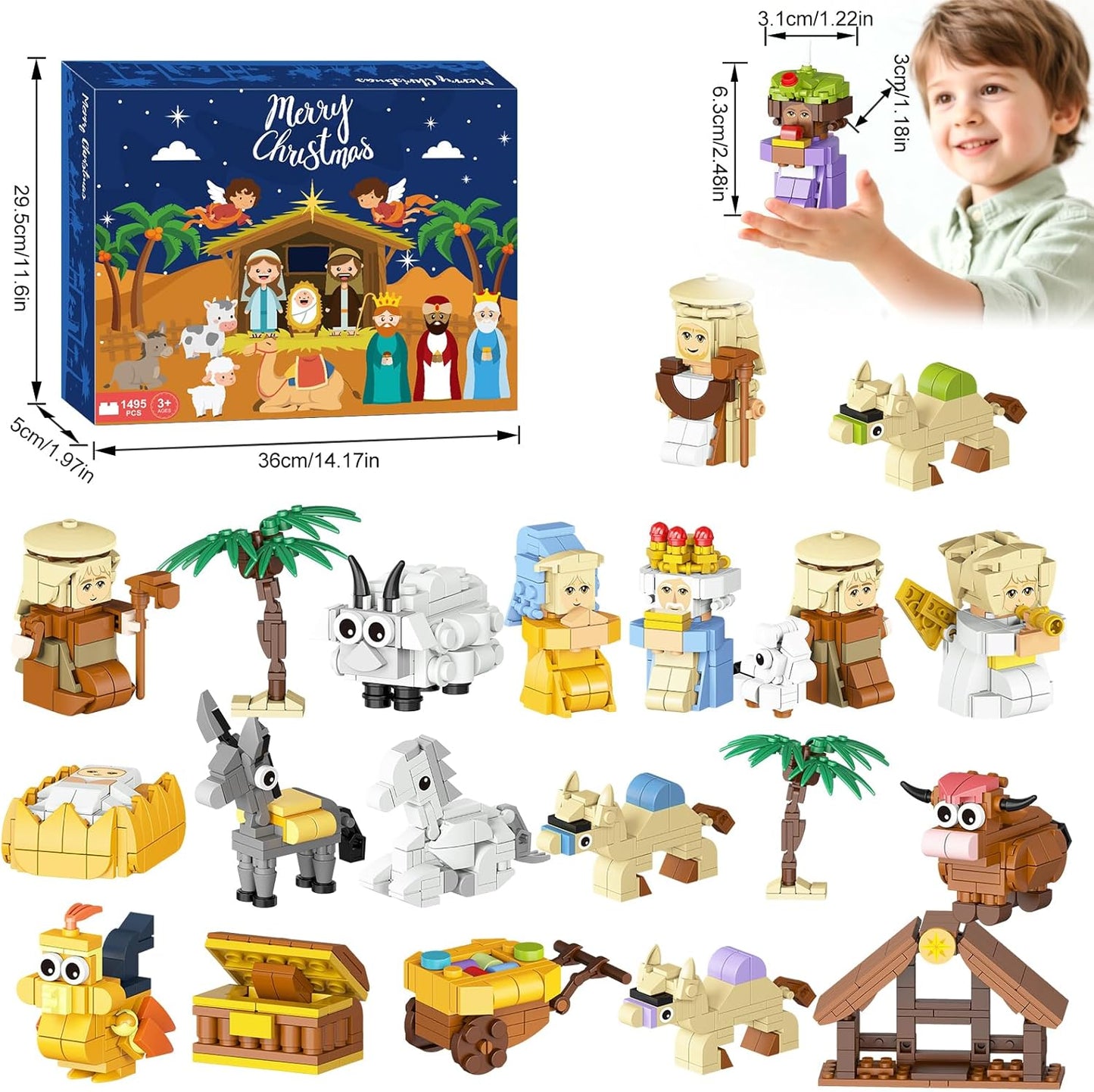 Nativity Scene 24-Day Advent Calendar